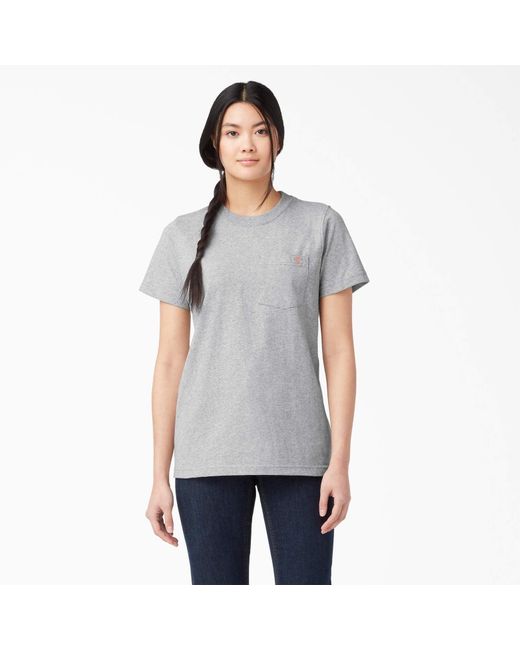 Dickies Gray Short Sleeve Heavyweight T-shirt