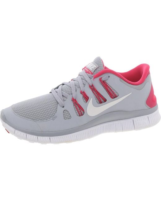 Nike Mesh Front Lace Athletic Shoes In Gray Lyst nike-mesh-front-lace-athletic-shoes-in-gray-lyst