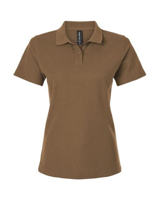 AllPro Brown Pique Polo