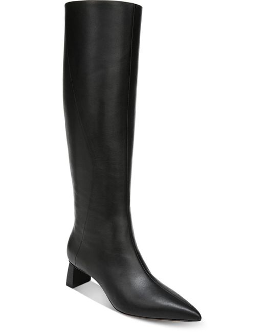 Vince Black Femi Leather Tall Over-the-knee Boots