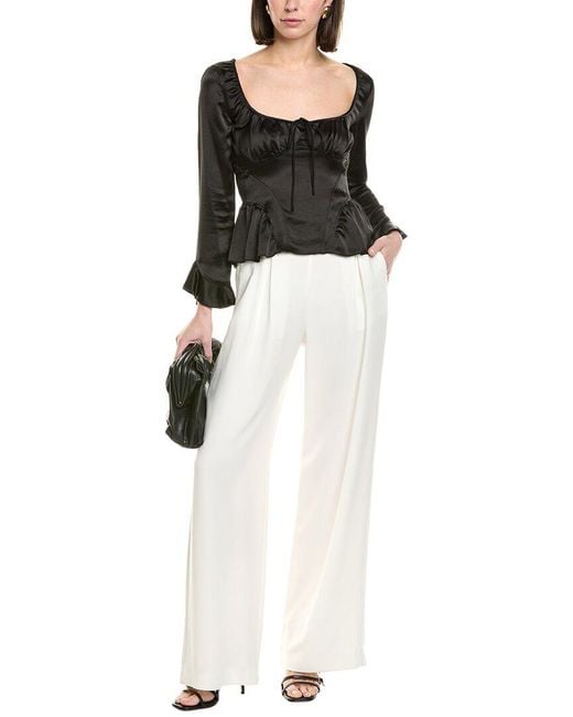 Staud White Toya Top