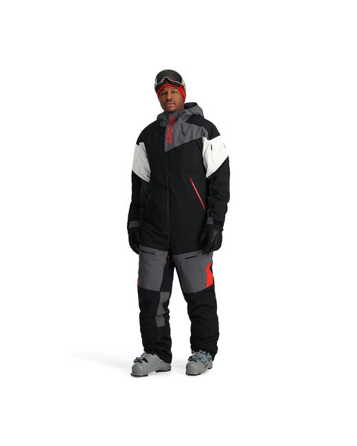 Spyder Black Utility Snowsuit for men