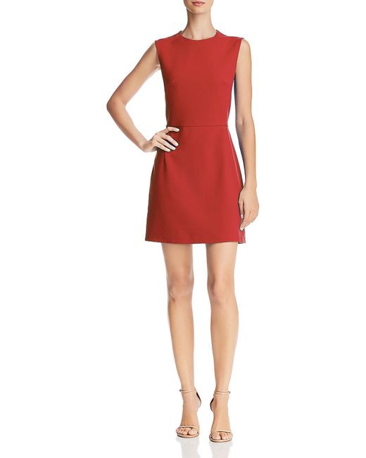 French Connection Red Sleeveless Layering Sheath Dress