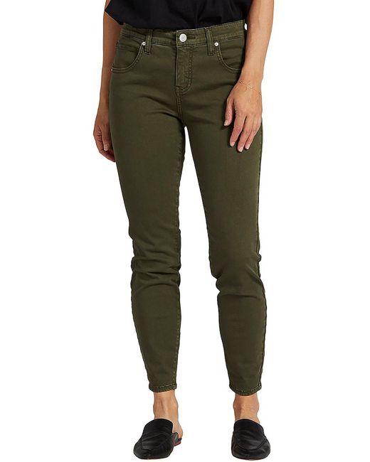 Jag Jeans Green Cecilia Mid-rise Stretch Skinny Jeans