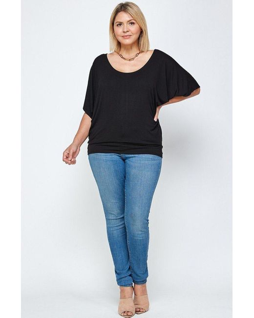 Fashnzfab Blue Solid Knit Top, With A Flowy Silhouette