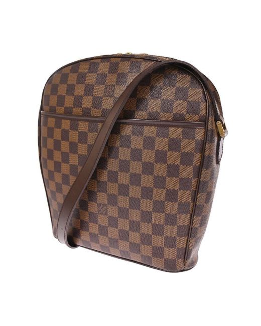 Louis Vuitton Brown Ipanema Canvas Shoulder Bag (pre-owned)