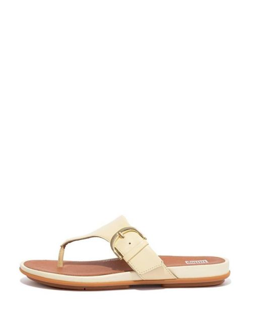 Fitflop White Gracie Toe-post Sandals
