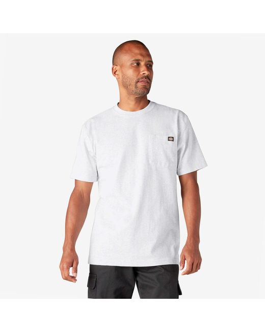 Dickies White Short Sleeve Heavyweight T-shirt for men
