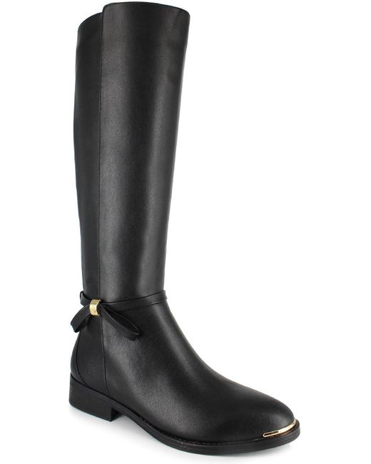 Nanette Lepore Black Margaux Leather Knee-high Boots