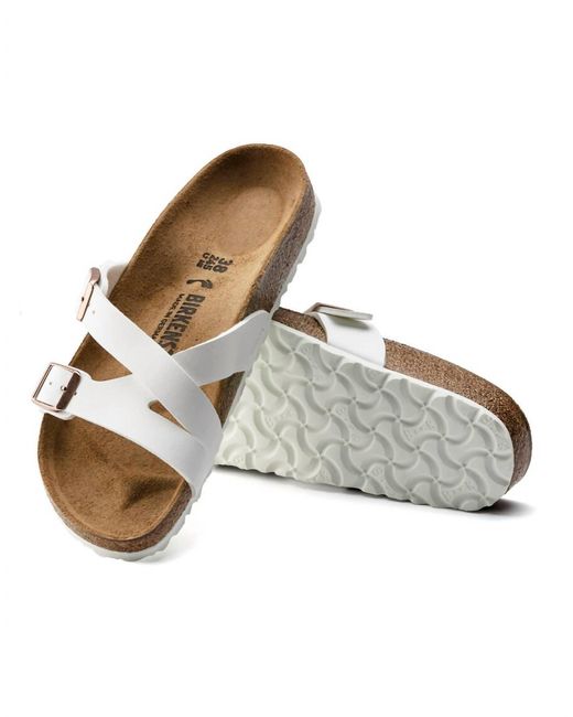 Birkenstock Yao Birko-flor Slide I in White | Lyst
