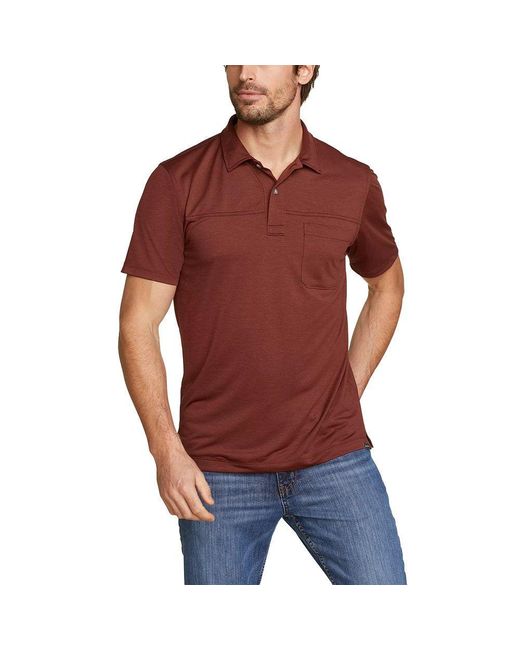 Eddie Bauer Red Fusion Performance Polo for men