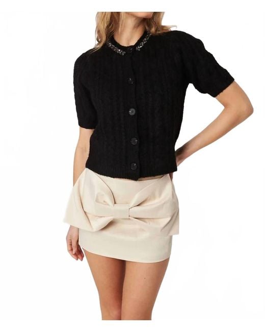 John + Jenn Women's Black Maxwell Caviar Cardigan Top