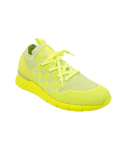 Louis Vuitton Neon Yellow Fastlane Lace Up Sneakers for men