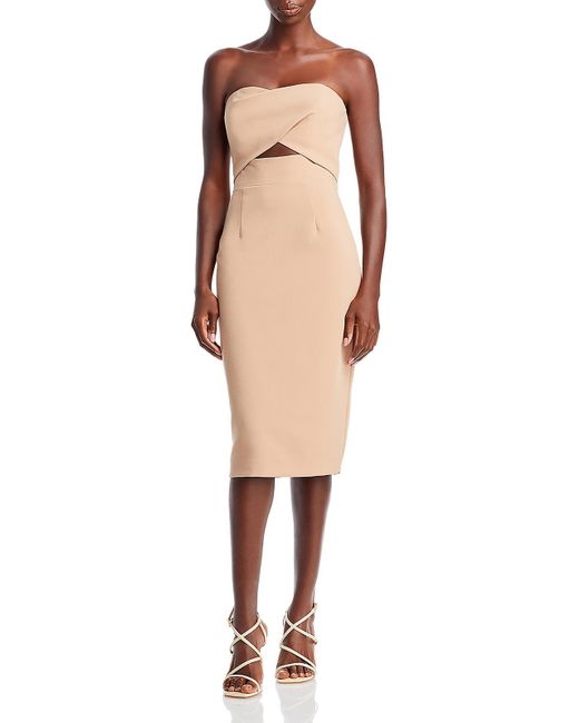 Black Halo Natural Jada Semi-formal Above-knee Cocktail And Party Dress