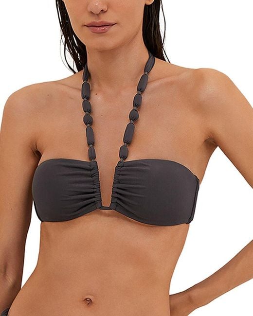 ViX Black Solid Atena Carol Top