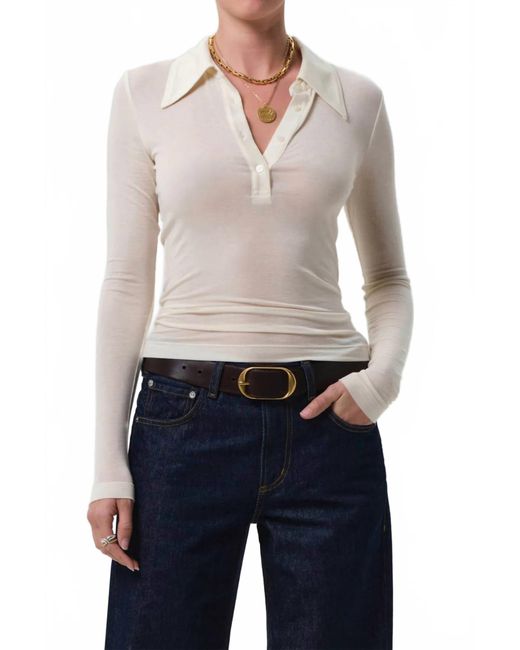 Citizens of Humanity Women's Blue Shaea Polo
