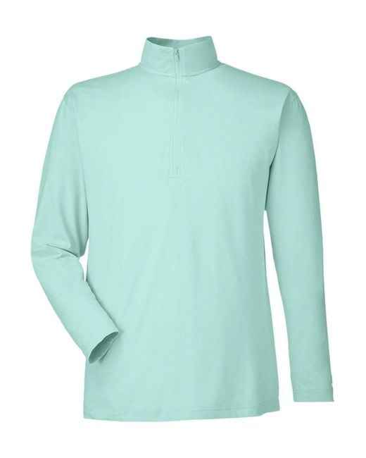 Nautica Men's Green Saltwater Quarter-Zip Pullover