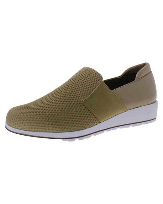 Walking Cradles Green Fraley Leather Slip On Casual And Fashion Sneakers