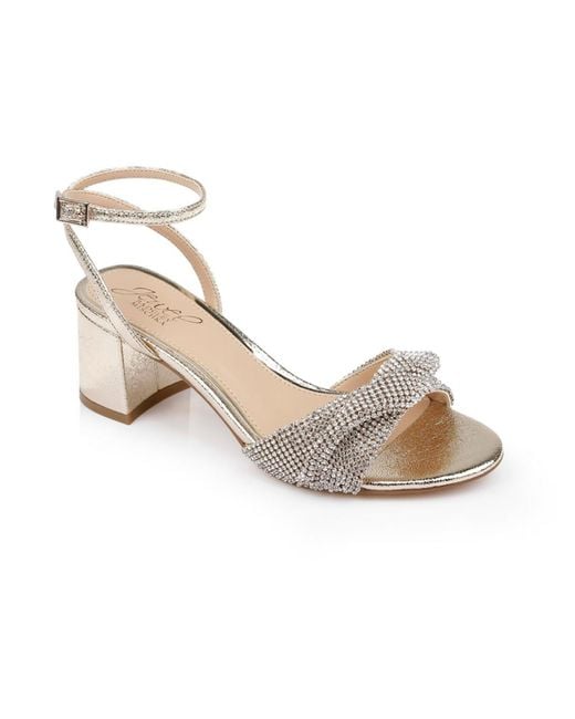 Badgley Mischka Multicolor Ansley Faux Leather Ankle Strap