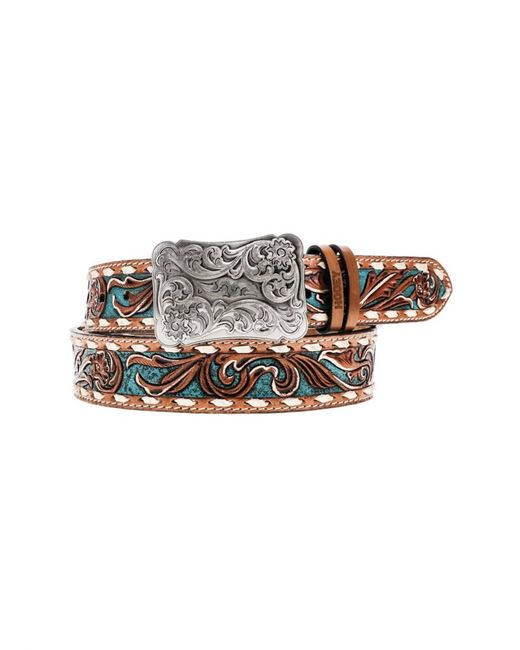 Hooey Multicolor Sonoma 1.5" Floral Leather Belt
