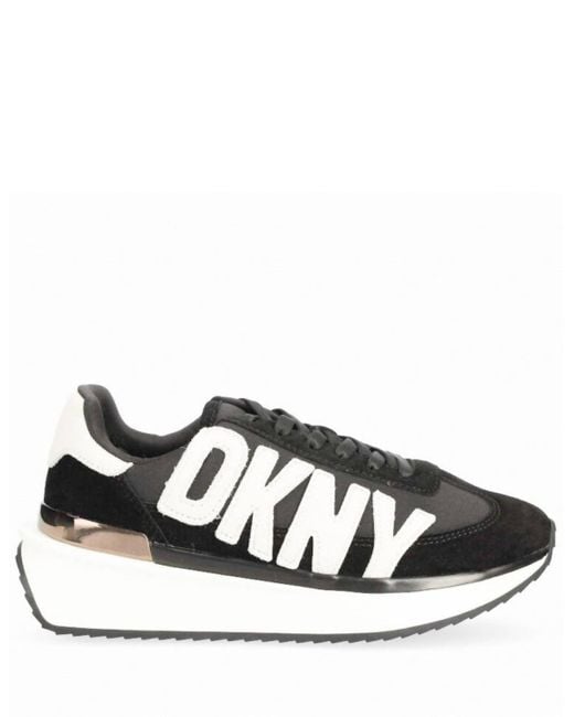 DKNY Black Arlan Retro Lace Up Sneaker