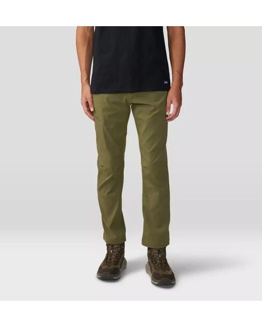 Mountain Hardwear Men's Green Hardwear Ap Active Pants Straight Leg Jdm722