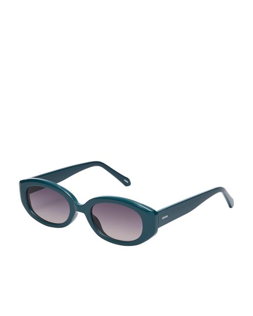 Fossil Blue Rectangle Sunglasses
