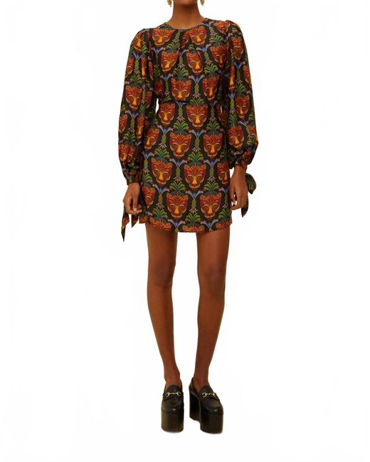 FARM Rio Women's Brown Boho Panther Mini Dress