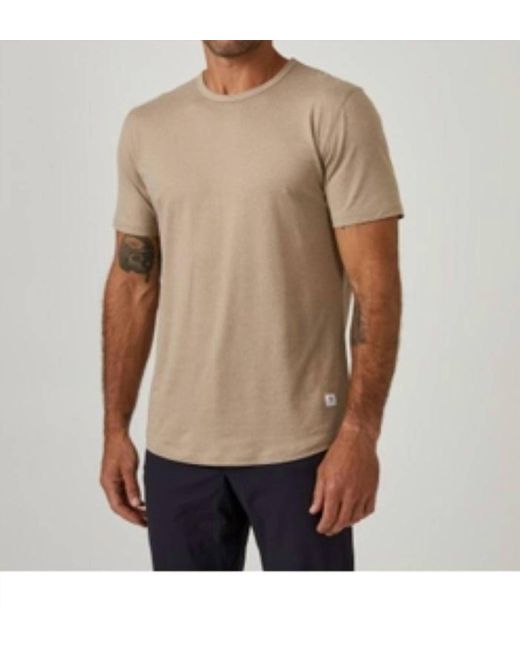 7 Diamonds Natural Core Crew Drop Cut Tee for men