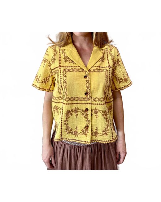 HOD Yellow Claudel Button Down Shirt