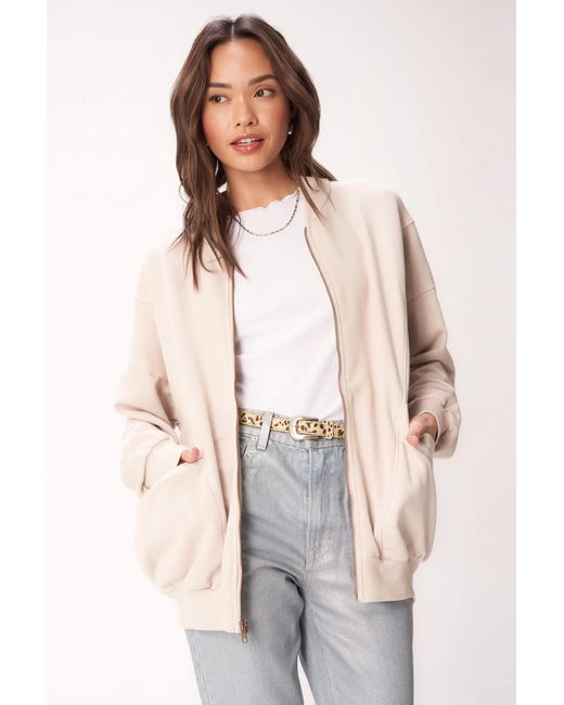 Project Social T White Mckinley Zip Front Jacket