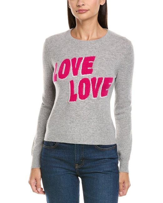 Philosophy Gray Love Cashmere Sweater