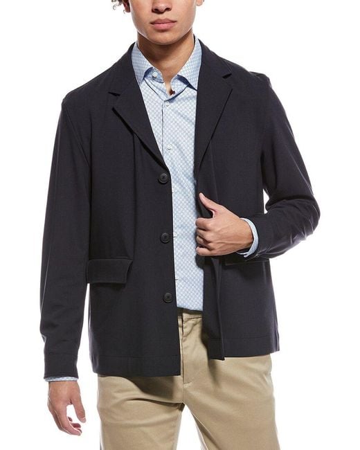 Boss Blue Carper Wool-Blend Jacket for men