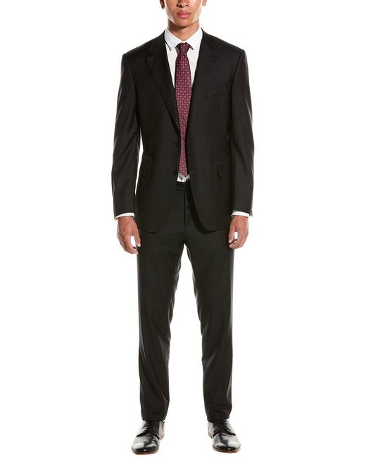 Canali Black Wool 2pc Suit for men