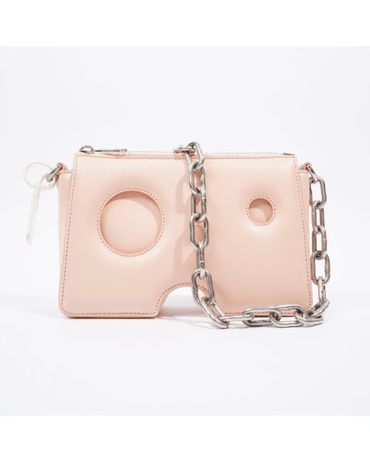Off-White c/o Virgil Abloh Pink Offburrow Zipped Pouch 20 Baby Leather