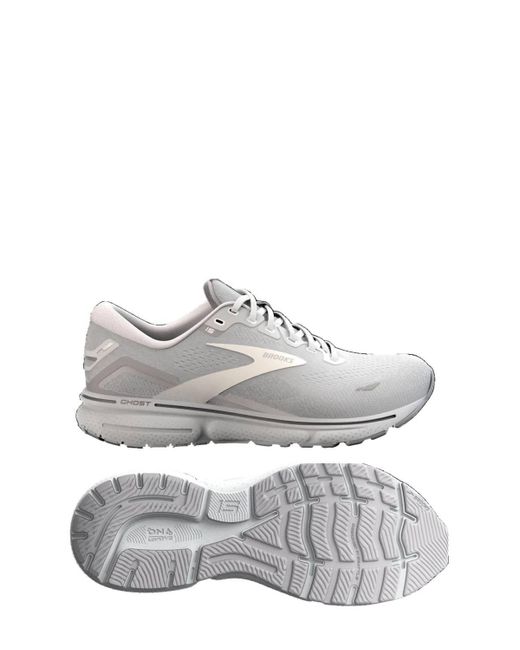 Brooks Gray Ghost 15 Running Shoes - D/wide Width