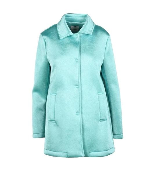 Motel Blue Aqua Textured Polyester Jacket