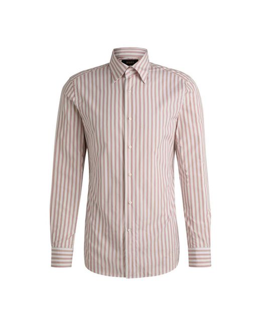 Boss Pink Slim-Fit Shirt for men