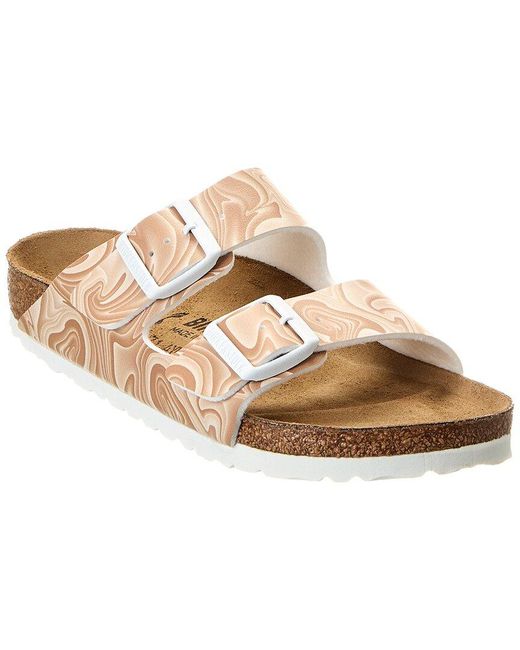 Birkenstock White Arizona Birko-Flor Sandal