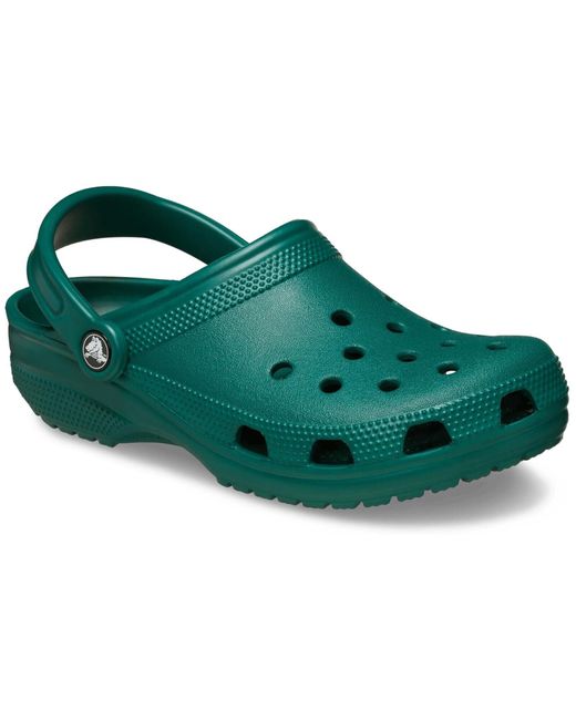 CROCSTM Green Classic 10001-302 Clogs Emerald Slip On Comfort Shoes Fd630 ,6) for men