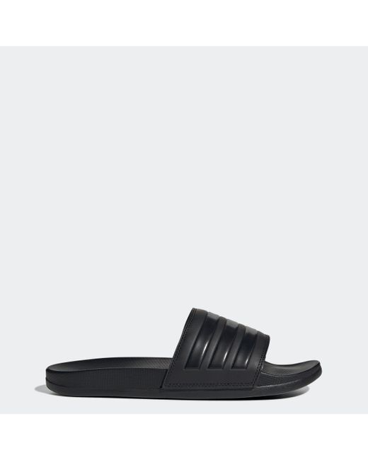 Adidas Black Adilette Comfort Slides for men