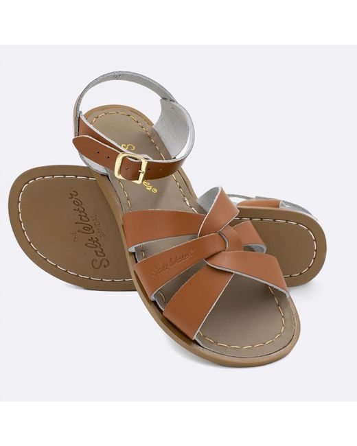Salt Water Metallic Adult To Infant Original Flat Sandals