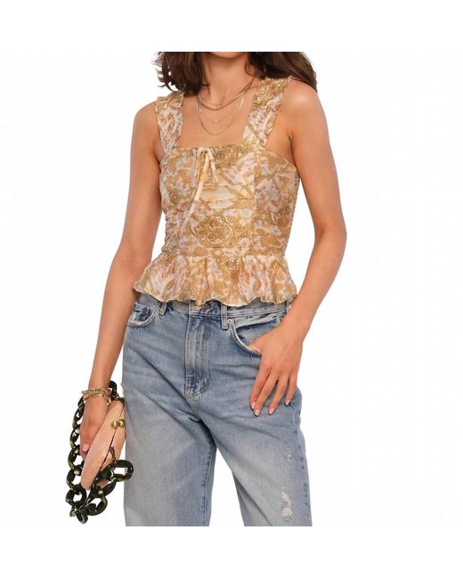 Heartloom Blue Maella Top