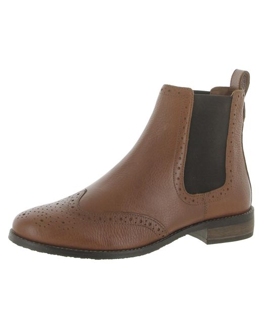 FatFace Brown Bea Ankle Chelsea Leather Chelsea Ankle Boots