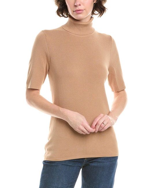 Anne Klein White Turtleneck Sweater