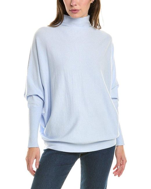 Joan Vass Blue Joan Vass Dolman Sleeve Sweater