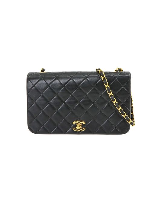 Chanel Gray Matelassé Leather Shoulder Bag (pre-owned)