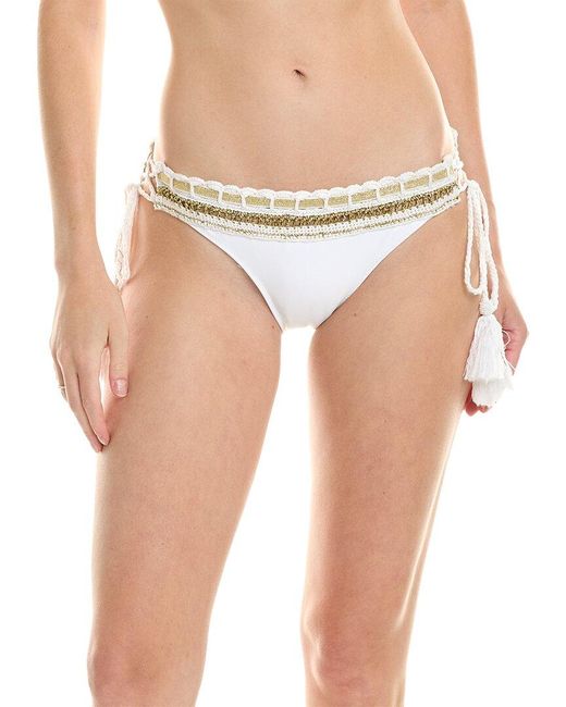 Ramy Brook White Maya Bikini Bottom