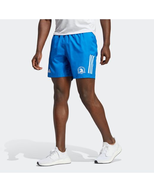 Adidas Blue Boston Marathon 2023 Running Shorts for men