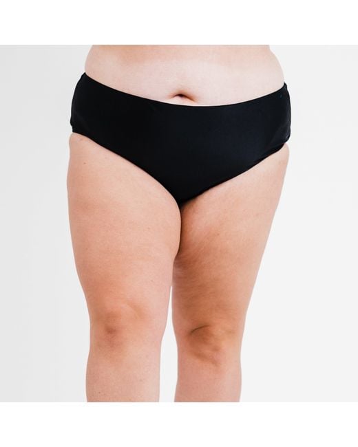 Calypsa Black Plus Full Coverage Bikini Bottom